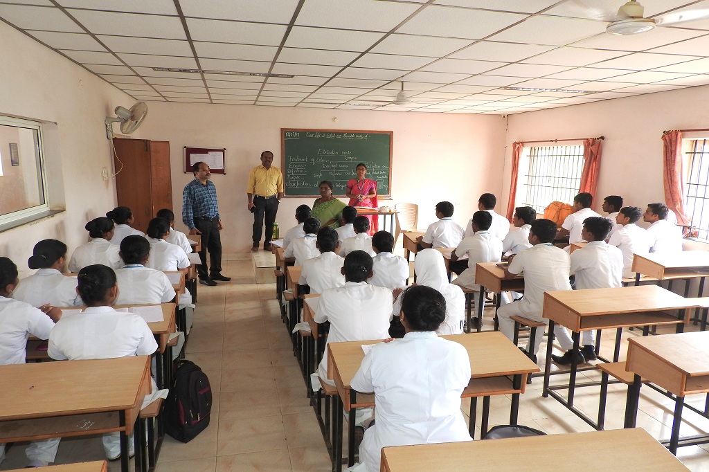 Classrooms at kle nursing college