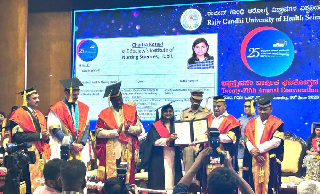 Ms. CHAITRA KOTAGI 1st Rank & Gold Medalist 